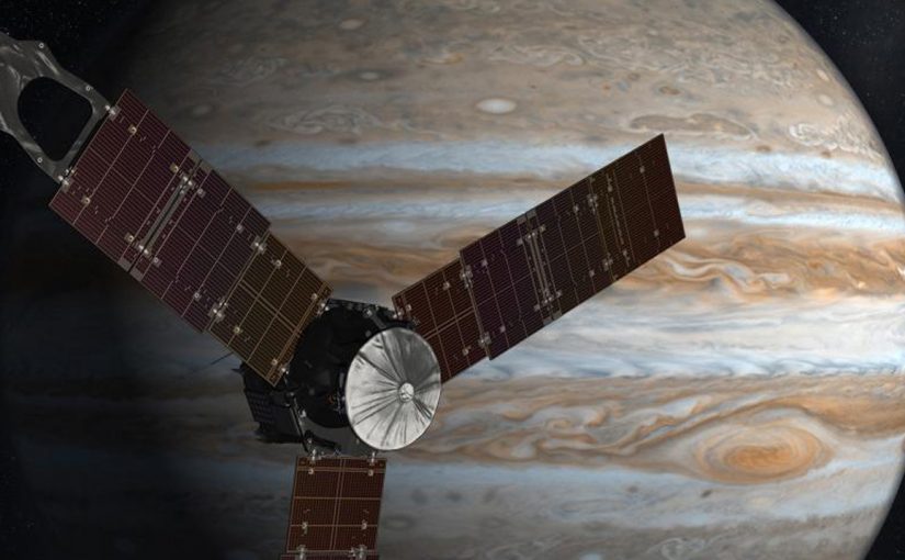 La nave espacial Juno ya orbita Júpiter