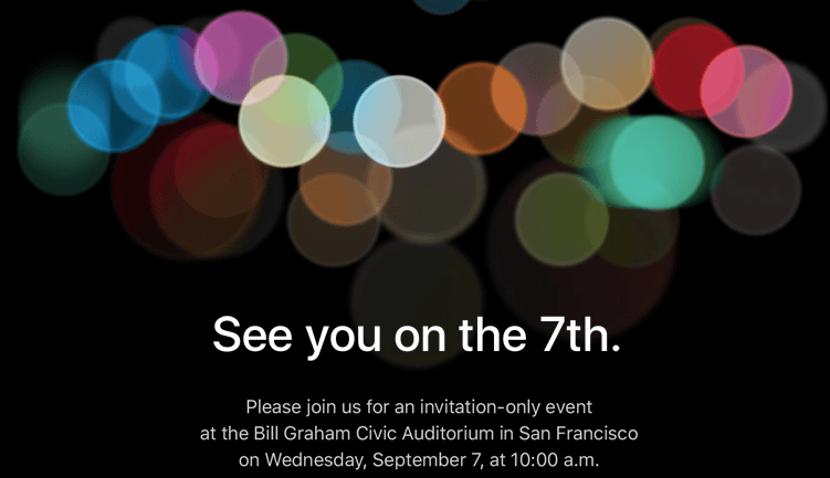 iPhone 7 evento de lanzamiento de Apple