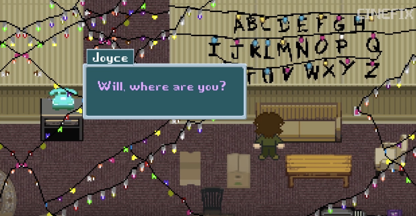 Stranger Things realizada como si se tratase de un juego de 8-Bits