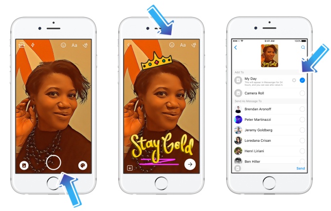 Facebook messenger day, otro clon de Snapchat