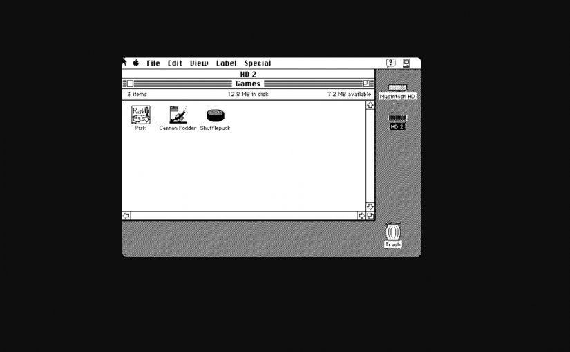 Emulador online con las aplicaciones de Apple de 1985