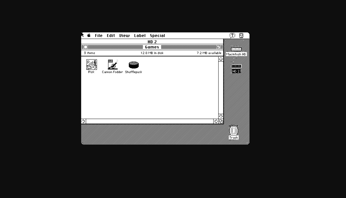 Emulador con viejas aplicaciones de MacOS