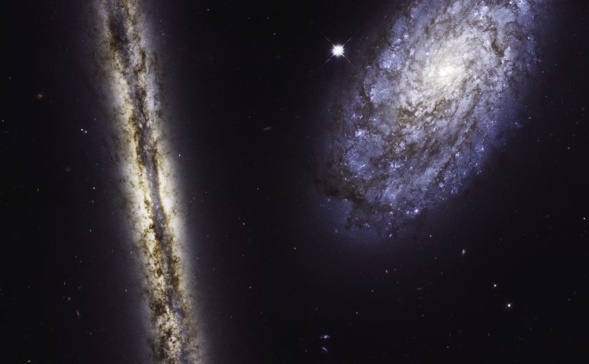 27 años del telescopio Hubble con una asombrosa imagen de dos galaxias espirales