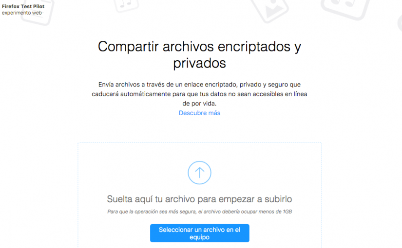 Firefox Send, archivos que se borran automaticamente