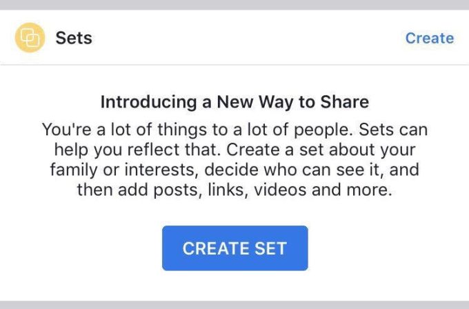 Facebook y su funcionalidad tipo Pinterest