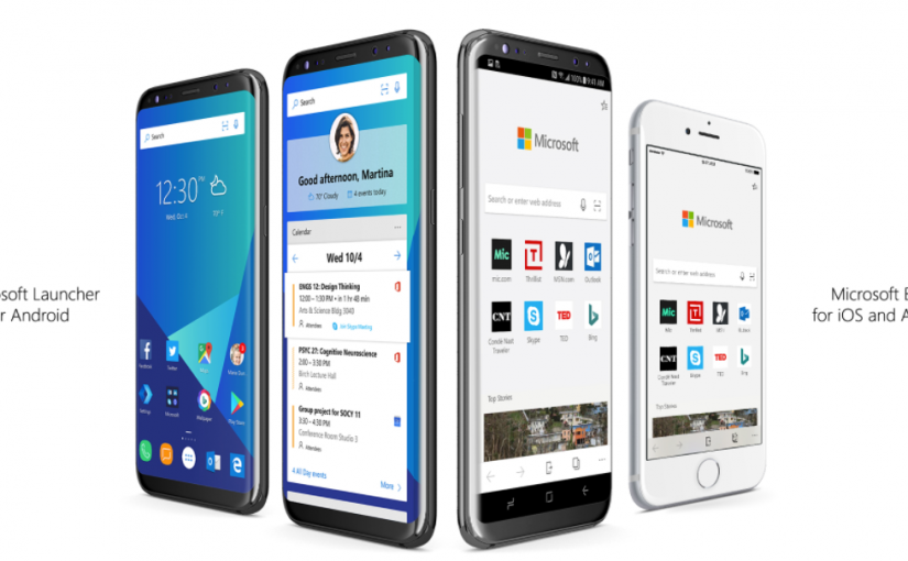 microsoft launcher y edge para android y iOS