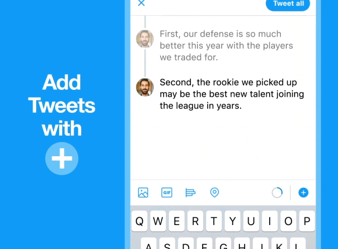Twitter lanza la funcionalidad de “hilos” para enviar una tormenta de tuits cuando queramos