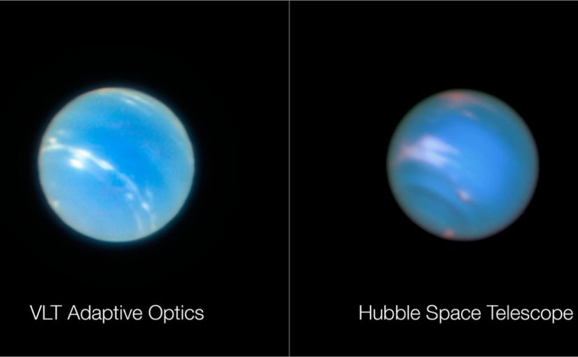 Un vistazo como nunca antes a Neptuno con un telescopio terrestre