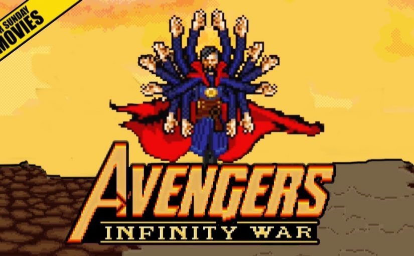 Avengers Vs. Thanos, escena recreada en 16bits