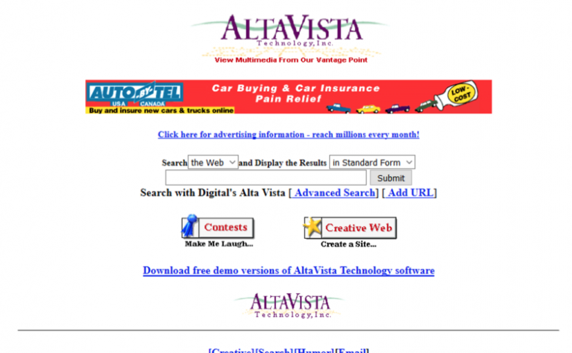 Visita el museo del diseño web y mira como eran las páginas web hace 20 años