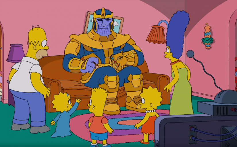 Thanos visita a los Simpsons
