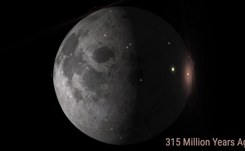 Mil millones de impactos en la luna en tan solo un minuto