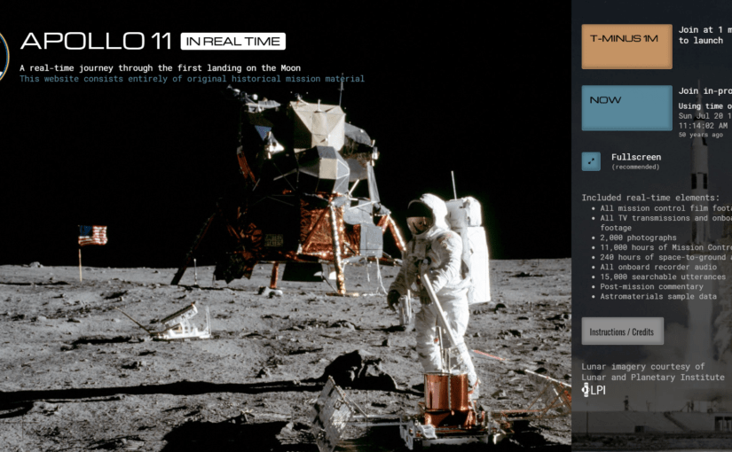 Revive la misión del Apolo 11 en tiempo real